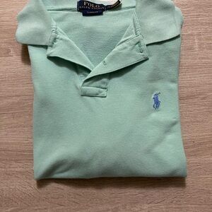 Polo by Ralph Lauren Mint Polo with Light Blue Pony